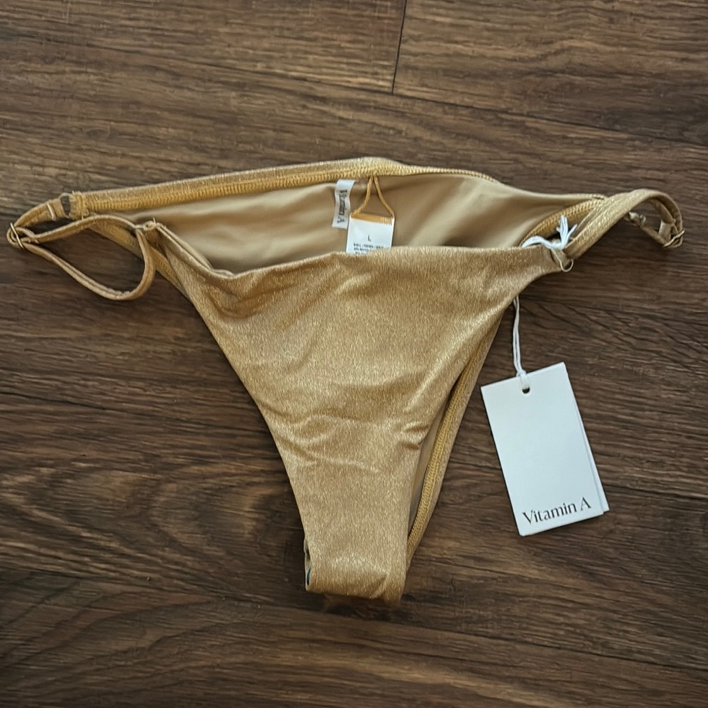 Vitamin A Adjustable Side String Bikini Bottom